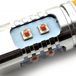 bec LED W16W, T15 12-24V CANBUS portocaliu SUA