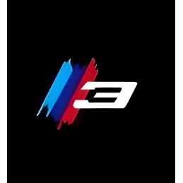 BMW durvju logotipa projektora LED komplekts 2 gab