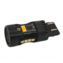 bec LED W21/5W 7443 12V fără defect, două culori, EU-USA