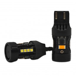 bec LED W21/5W 7443 12V fără defect, două culori, EU-USA