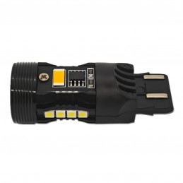 LED-Glühbirne W21/5W 7443 12V ohne Fehler, zweifarbig, JP