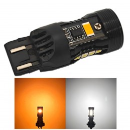 LED-Glühbirne W21/5W 7443 12V ohne Fehler, zweifarbig, JP