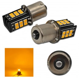 светодиодная лампа BAU15S 12V CANBUS оранжевая