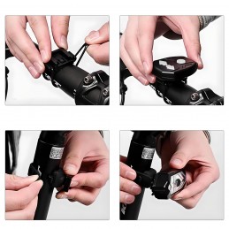 Велосипедна лампа с червена светлина, USB с дистанционно управление