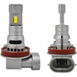 lED bec H11 12V CANBUS CSP scurt 6000lm Noutate 2 unități