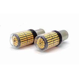 LED-pirnid 2x P21W, BA15S 12-24V CANBUS oranž PREMIUM