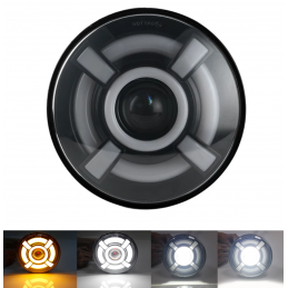 Predné svetlo 7" Full LED 1 ks