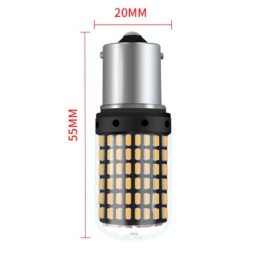 LED lampor 2x PY21W, BAU15S 12-24V CANBUS ORANGE PREMIUM