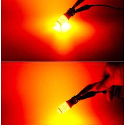LED spuldzes 2x PY21W, BAU15S 12-24V CANBUS ORANGE PREMIUM