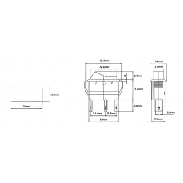 På/av-omkopplare, LED-låsningsknapp