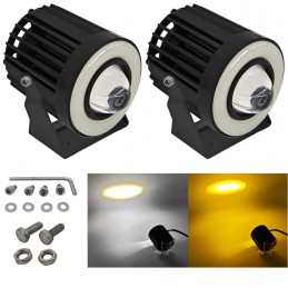 Fari laser a LED + anello moto, scooter, quad, ATV 2 pezzi