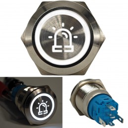 Výstražný spínač LED 18 mm...
