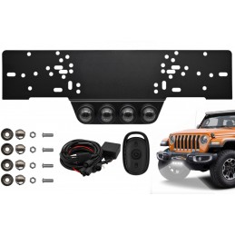 Esituled Laser LED numbrimärk EU 12V + kaugjuhtimispult