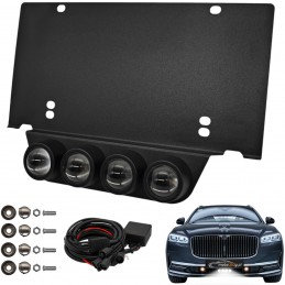 Передние фары Лазерный светодиодный номерной знак US 12V + пульт дистанционного управления