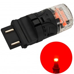 lED izzó P27/7W, 3157 12V CANBUS 1800lm piros