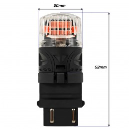 lED-lamp P27/7W, 3157 12V CANBUS 1800lm rood