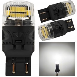 lED крушка W21/5W, 7443 12V CANBUS 1800lm бяла