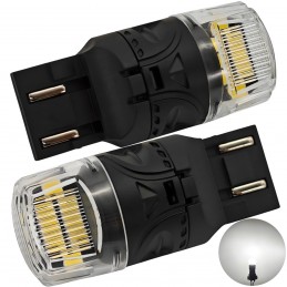 lED крушка W21/5W, 7443 12V CANBUS 1800lm бяла