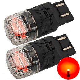 lED lamp W21/5W, 7443 12V CANBUS 1800lm rood