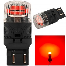 lED lamp W21/5W, 7443 12V CANBUS 1800lm rood