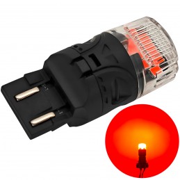 lED lamp W21/5W, 7443 12V CANBUS 1800lm rood