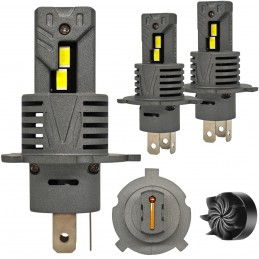 lED lemputės H4, H19 9-32V Canbus CSP 10000lm 2 vnt