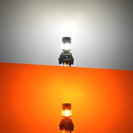 lampadina LED P21/5W BAY15D 12-24V senza guasto 2800lm bianco-arancio