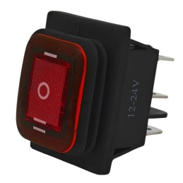 LED switch 3-Position 6-Pin 12-24V rocker - Rocker, Waterproof