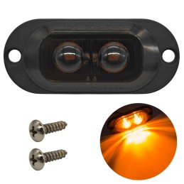 Geräucherte 2-LED-Markierungsleuchte 12-24V Farben