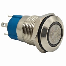 Spínač hmlových svetiel LED 12 mm chrómový momentový