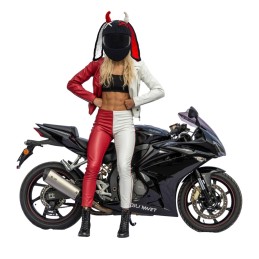 Horned Devil Rider helmet cap