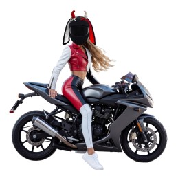 Horned Devil Rider šalmo kepurė