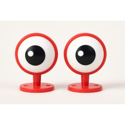 Red eyes for helmet 2 pcs