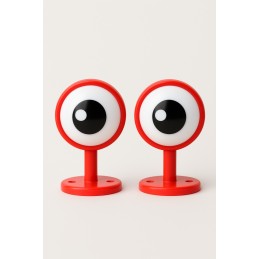 Red eyes for helmet 2 pcs