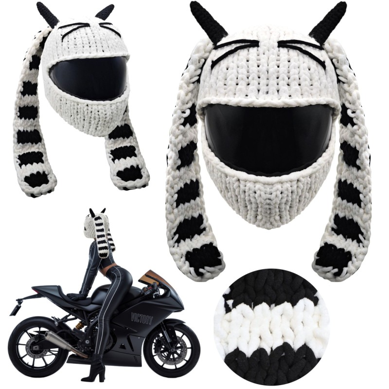 White Rider helmet cap