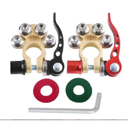 Batteripolklämmor 6V, 12V, 24V - set