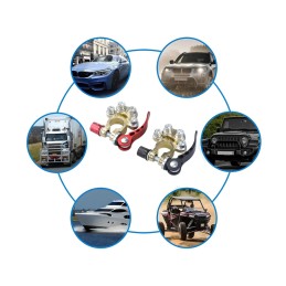 Batteriepolklemmen 6V, 12V, 24V - Satz