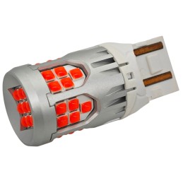 bulb W21/5W LED 7443 10-50V no fault 2800lm red