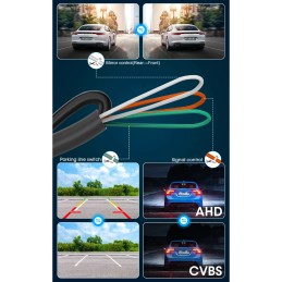 Universele camera voor - achter, metaal 170 CVBS/AHD