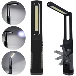 Dílenská svítilna LED s dynamem, magnet, 920 lm, USB