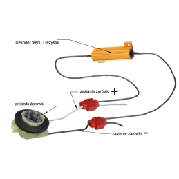 Resistor - CAN 50W 6 Ohm 12V error decoder