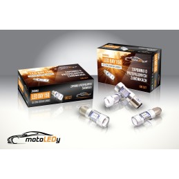 Светодиод BAY15D 12V 20W CANBUS красный 2000lm