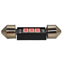 C5W LED lemputė SV8.5 12-24V CANBUS 36mm - spalvos