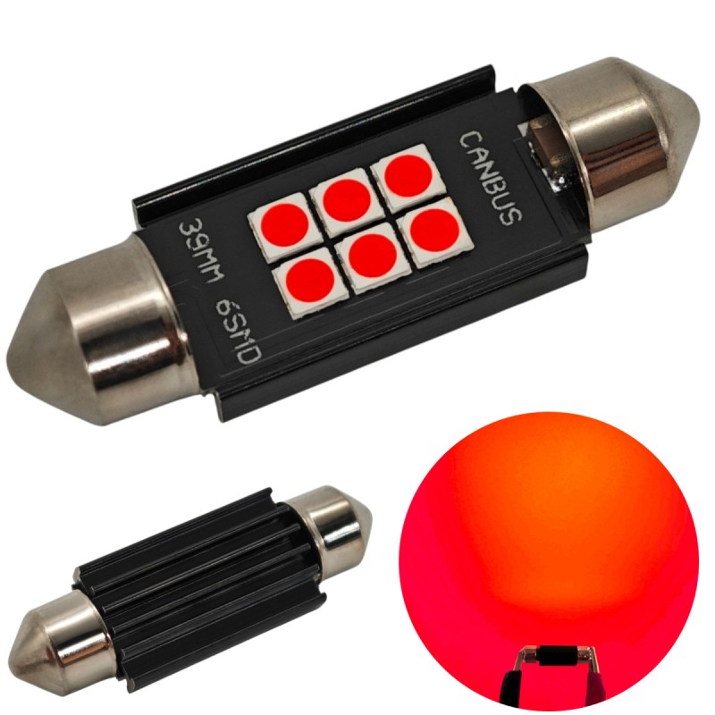 C5W C10W LED крушка SV8.5 12-24V CANBUS 39mm - цветове