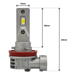 żarówki LED H9 12-24V CANBUS CSP Biała, mocna, 2 szt - Nowość