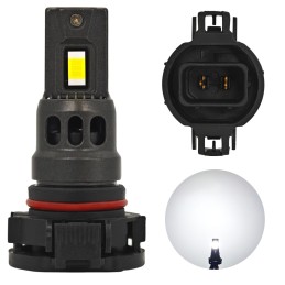 H16 LED-lampa PS24W 12-24V 4000lm CANBUS vit stark