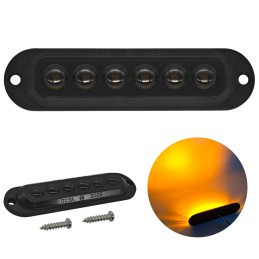 Dūminis 6 LED gabaritinis žibintas 12-24V spalvų