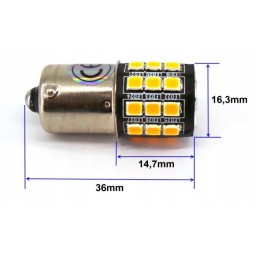 LED BA15S 12-24V CANBUS valkoinen