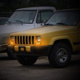 Lampada laterale, strobo 6 LED 12V-24V, arancione