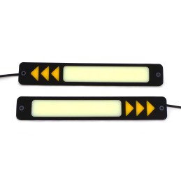 flexibla lampor DRL + riktningar COB LED 25 + 6W New